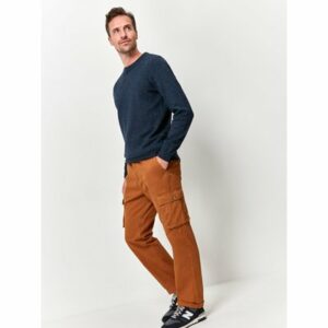 Cargo Style Trousers  - Tobacco