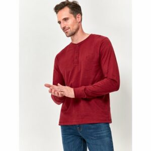 Long Sleeve T-Shirt  - Burgundy