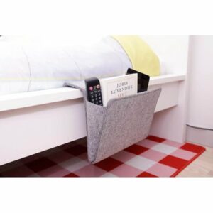 Bedside Pocket Felt Caddy - Grey