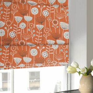 Bergen Roman Blind Burnt Orange