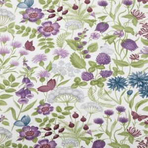 Hawkswick Curtain Fabric Plum