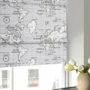 Maps Roman Blind Grey