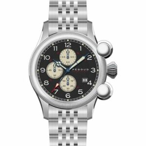 Pegoud Gents Onduleur Chronograph Watch with Stainless Steel Bracelet