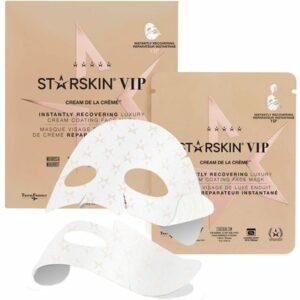 STARSKIN VIP Cream de la Crème Instantly Recovering Luxury Cream Coated Sheet Face Mask 18g