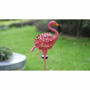 Solar-Powered LED Flamingo Light