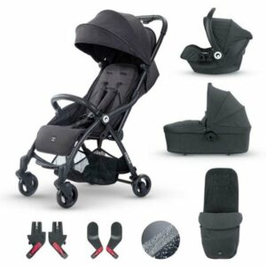 miniuno TouchFold 3in1 Travel System-Black Herringbone